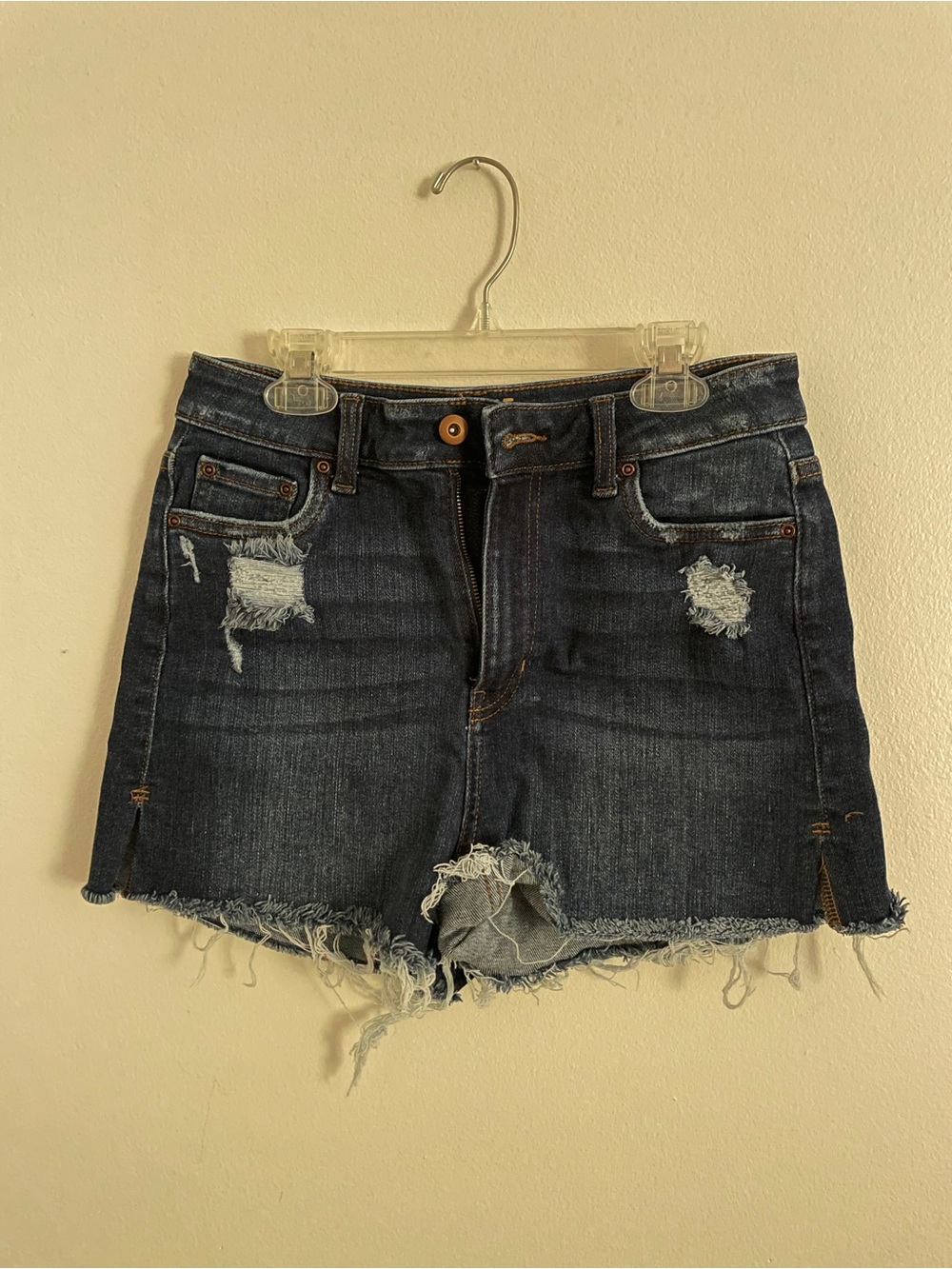 True Craft Dark Blue Denim Shorts Size 7 Juniors